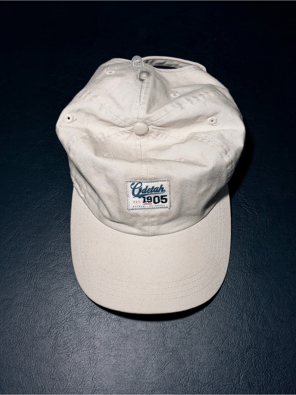 Ahead Vintage Odetah 1905 Cream Embroidered Baseball Cap Hat